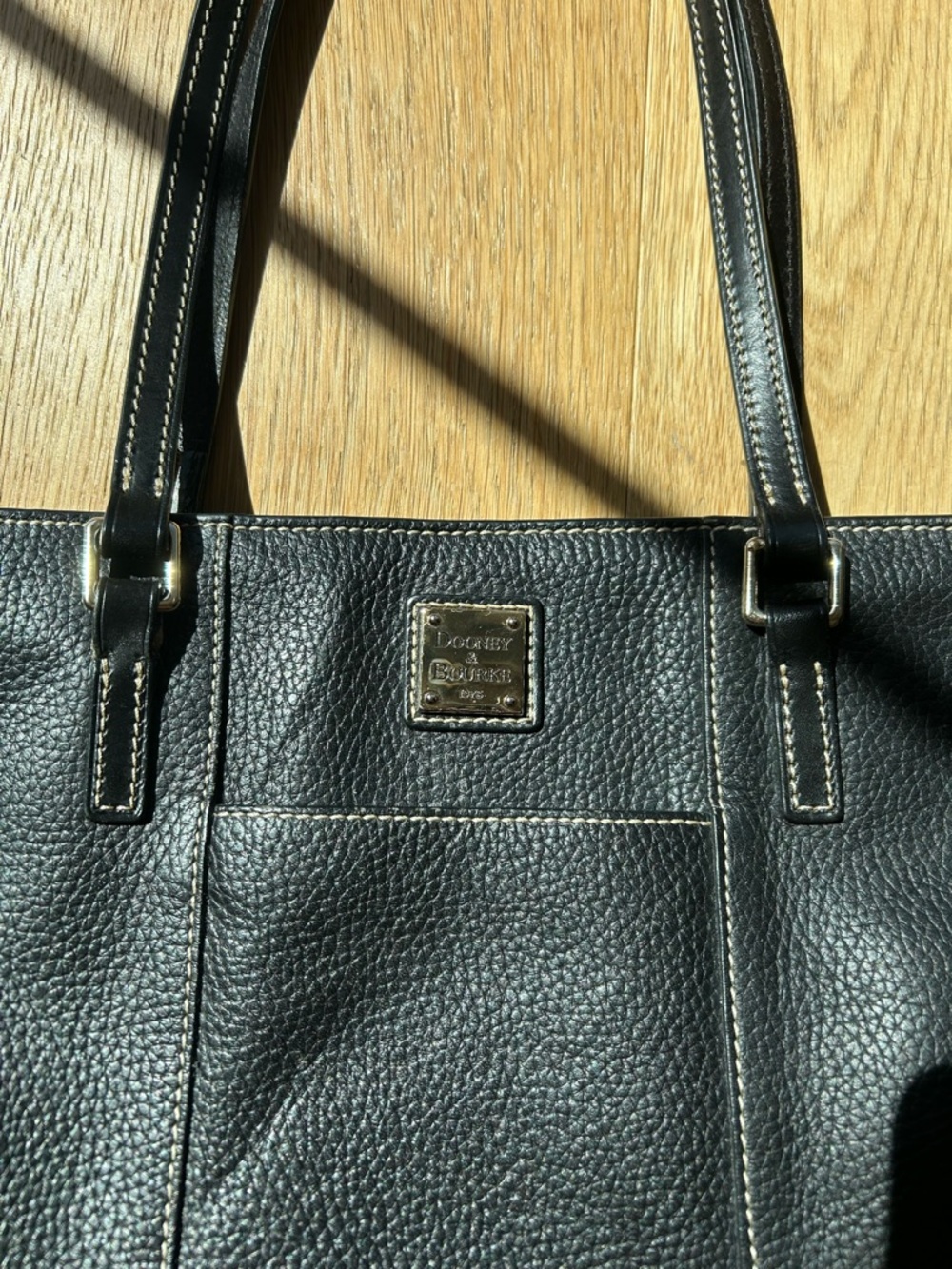 Dooney & Burke Pebble Grain Lexington Tote Bag - Picture 2 of 7